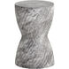 Cara 18.5 X 11.75 inch Marble Look / Grey Outdoor End Table